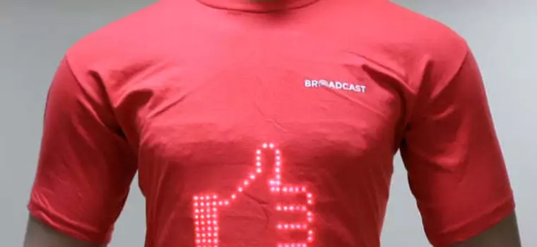 Broadcast - t-shirt inteligentny wyświetlający przeróżne wzory