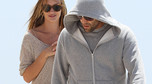 Rosie Huntington Whiteley i Jason Statham na plaży