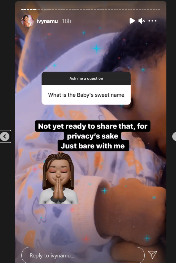 Ivy Namu's response in a Q&A with her fans