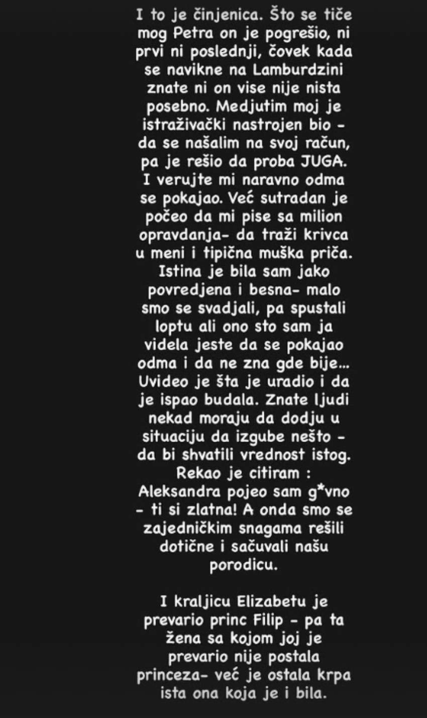 Aleksandra Subotić o afere muža i Maje, zapretila Staniji: "Peca je tražio da se oglasim"