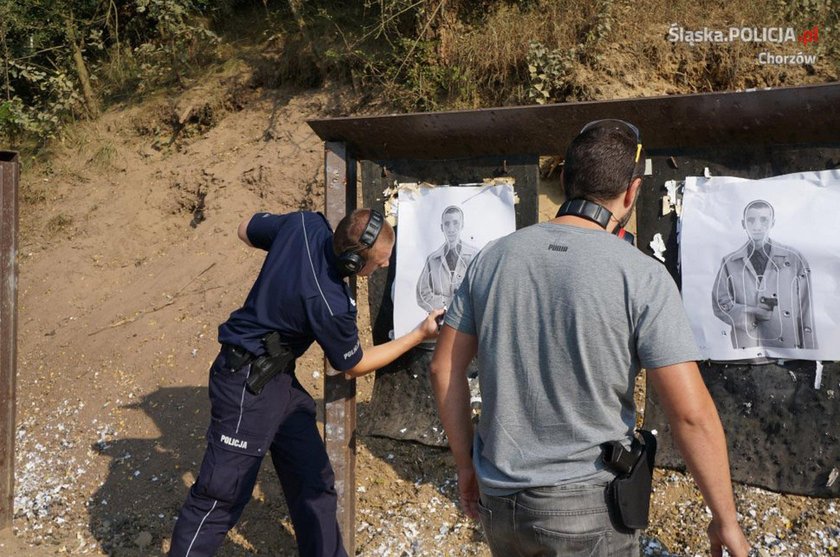 Policjanci odbyli trening na strzelnicy