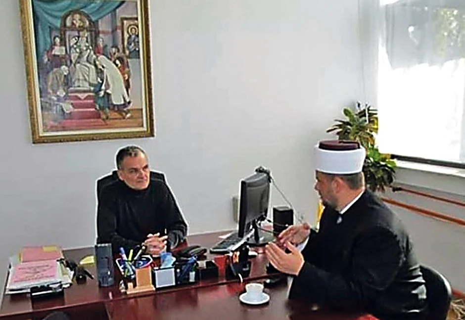 Muftija vojvođanski i Dragan Utržan, direktor škole "Jožef Atila"