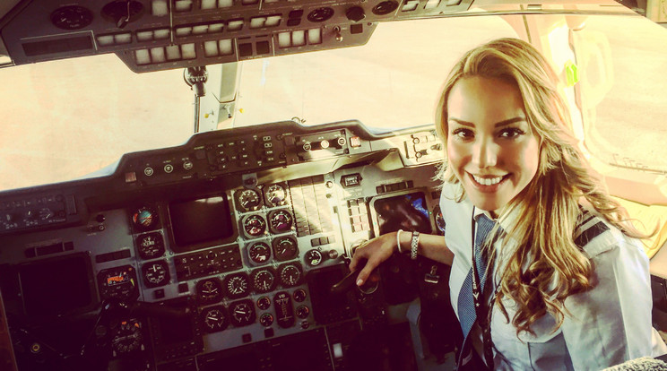 A gyönyörű pilotanőért őrül meg az internet / Fotó: Northfoto