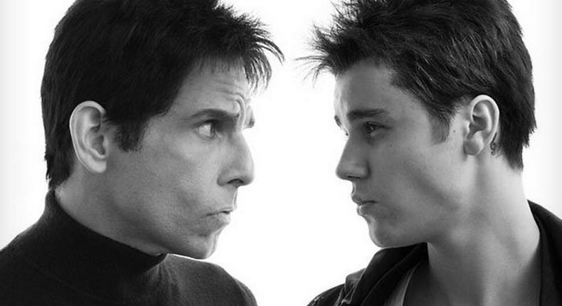 Ben Stiller and Justin Bieber in Zoolander 2