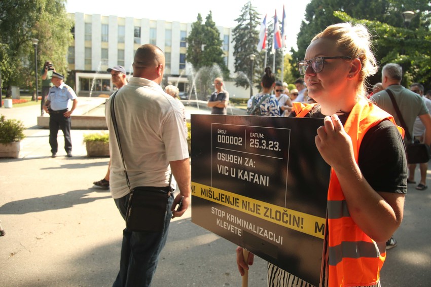 Protest novinara u Banjaluci