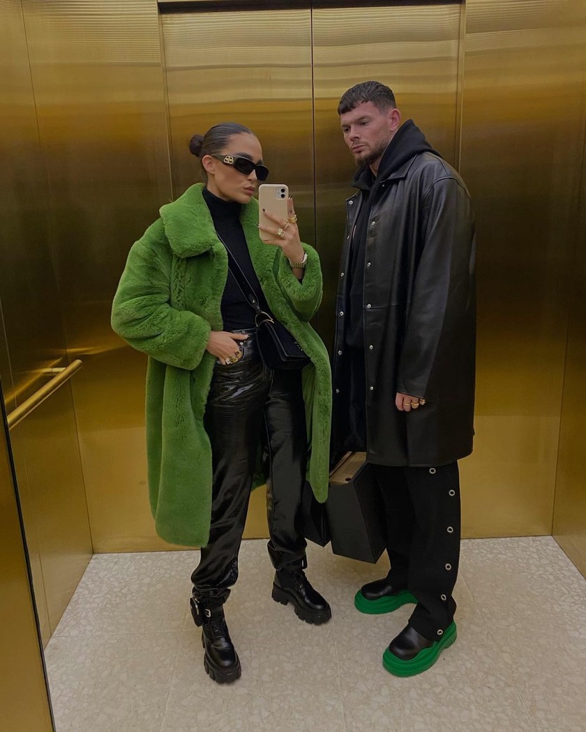 Elle aime la couleur: Alicia Roddy (27 ans) mise sur la tendance des manteaux colorés. 