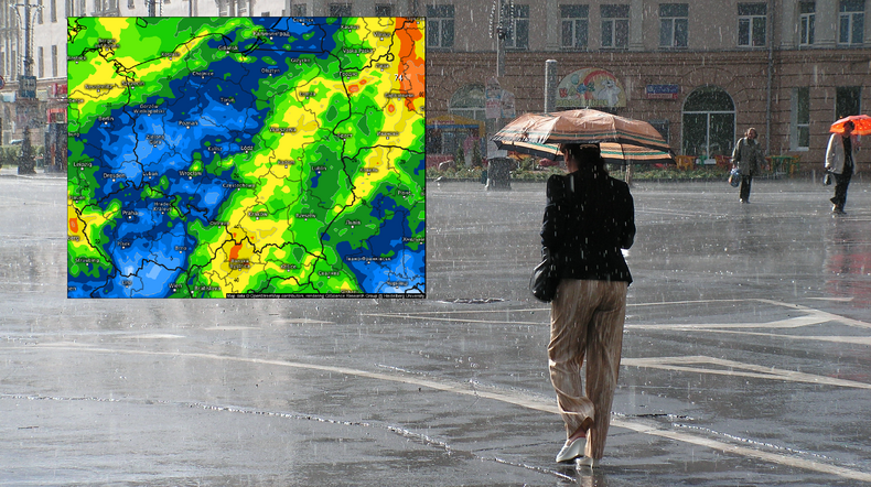 Załamanie pogody nadejdzie po świętach. Spadnie dużo deszczu (screen: meteologix.com)