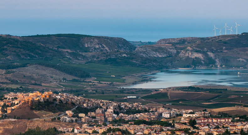 This is Sambuca di Sicilia, a small, historic town located in southeastern Sicily. It really is as picturesque as it looks in this photo.