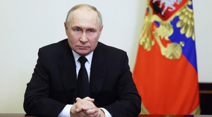 Vlagyimir Putyin nagy kijelentéseket tett/Fotó: MTI/EPA/Szputnyik/Pavel Byrkin