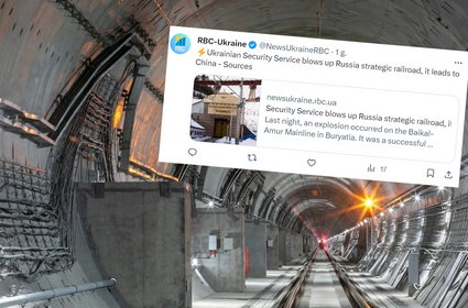 Strategiczny tunel kolejowy w Rosji wysadzony. "Jedyny sposób komunikacji Rosja-Chiny"