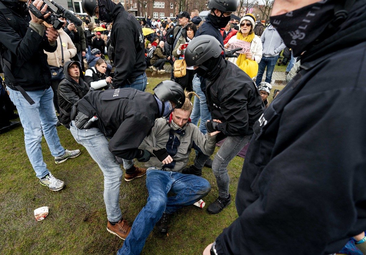 Protest w Amsterdamie