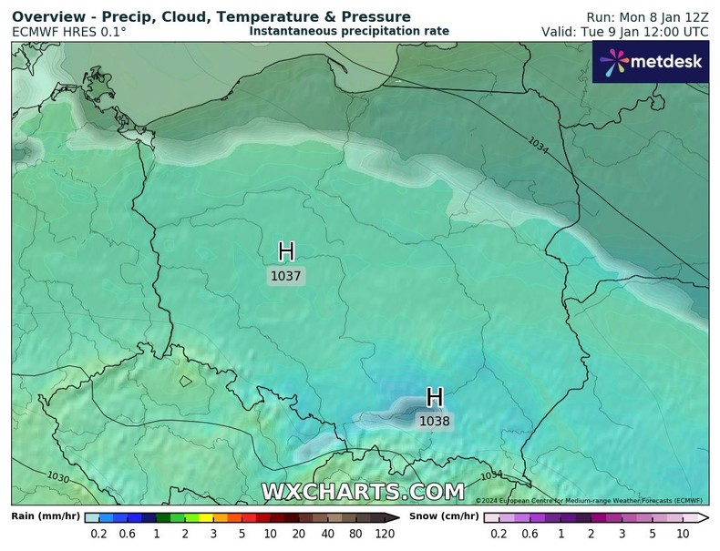 W wielu miejscach niebo będzie zupełnie bezchmurne