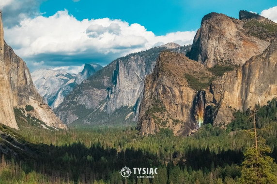 Yosemite - Tęczowy Wodospad. fot. Tysiąc Stron Świata
