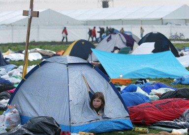 GERMANY-POPE-WYD-MARIENFELD-PILGRIMS