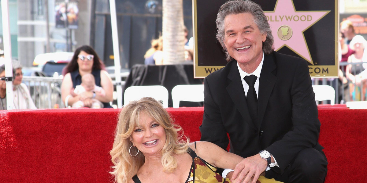 Goldie Hawn i Kurt Russell - mają gwiazdy w Alei Sław