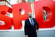 Frankfurt Niemcy Martin Schulz SPD polityka zdjęcia fotografia