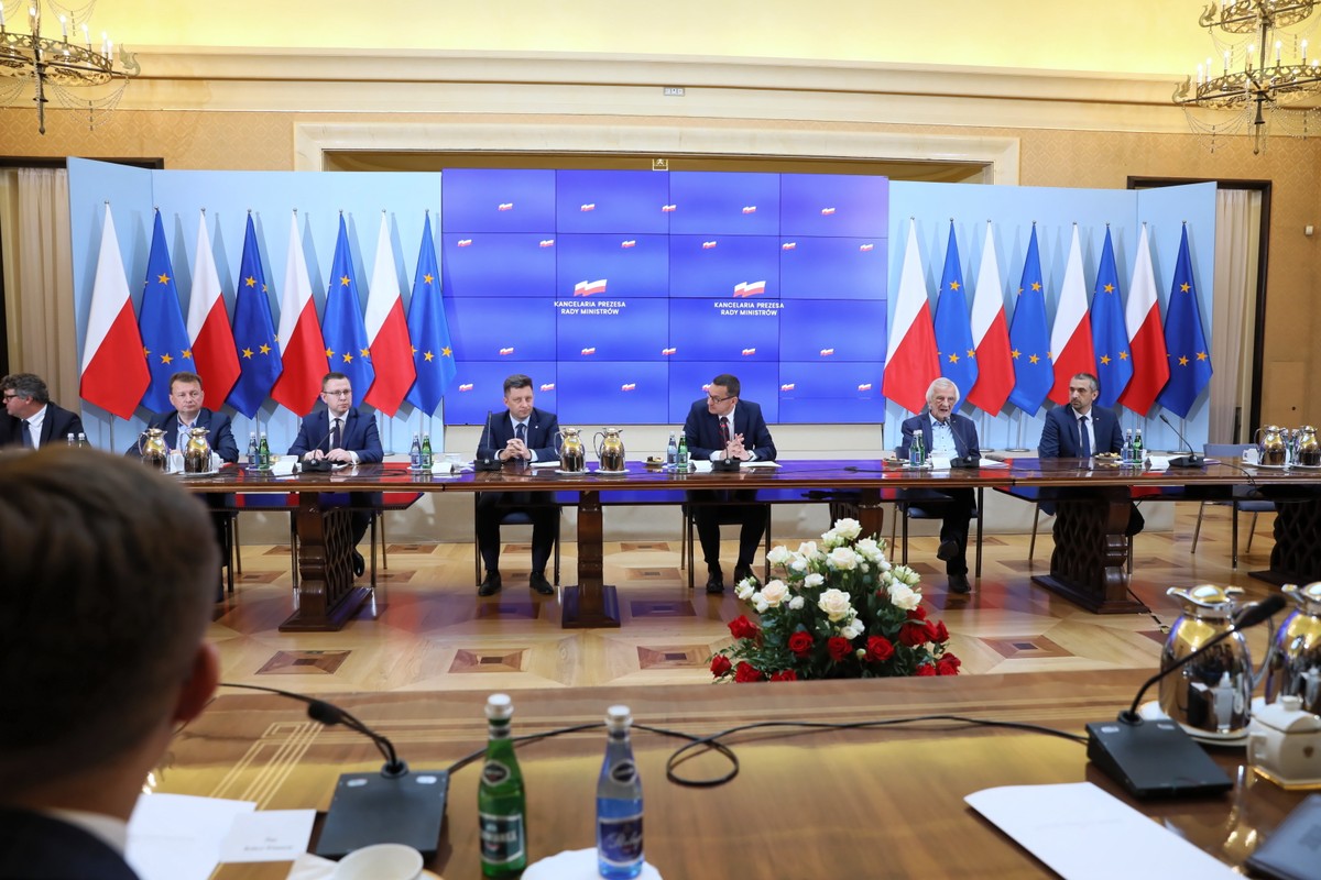 Mateusz Morawiecki, Michał Dworczyk, Maciej Wąsik, Mariusz Błaszczak, Ryszard Terlecki, Marek Pęk