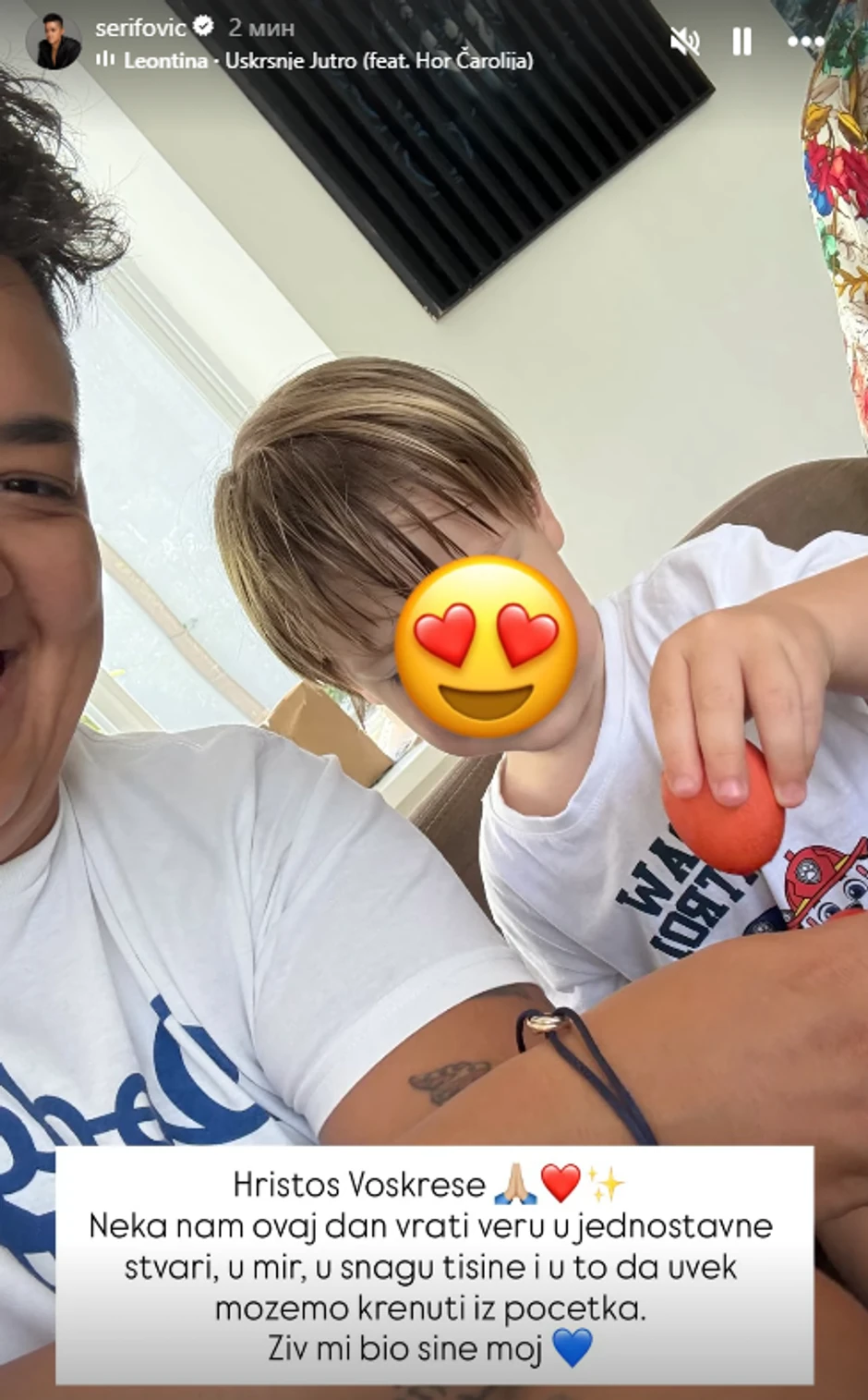 Marija Šerifović sa sinom