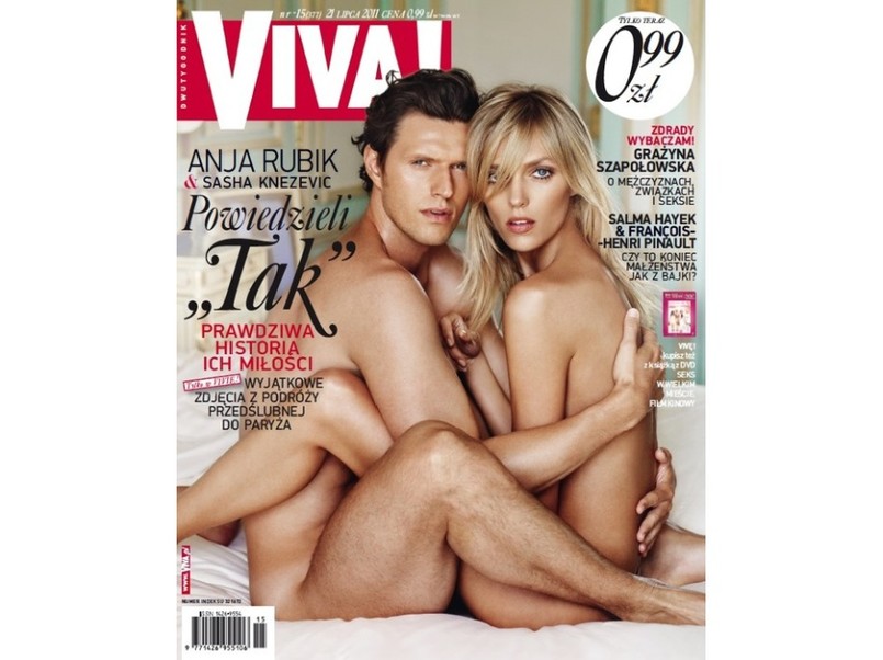 Anja Rubik i Sasha Knezevic nago na okładce VIVY!