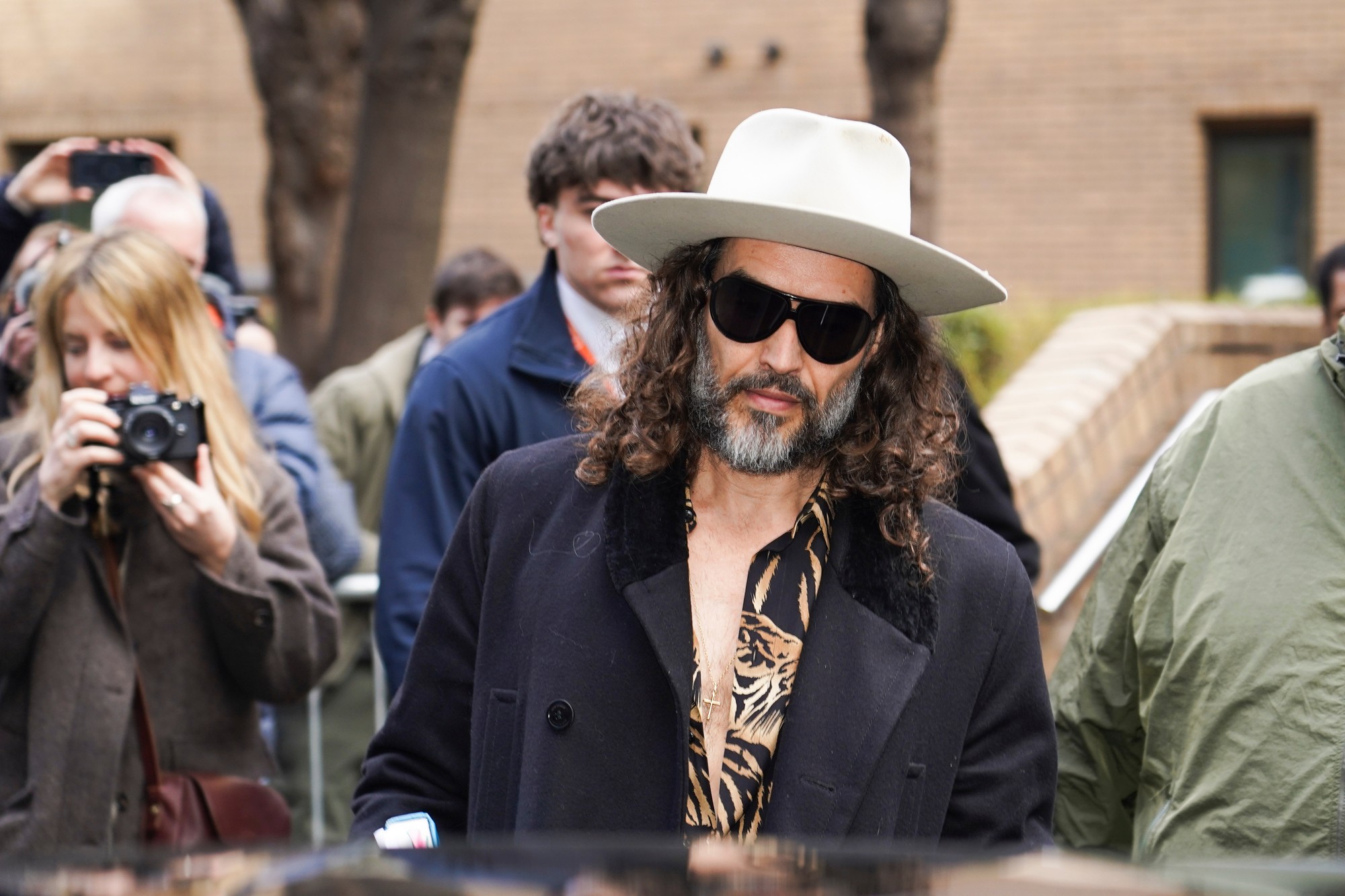 Britský komik a herec Russell Brand.