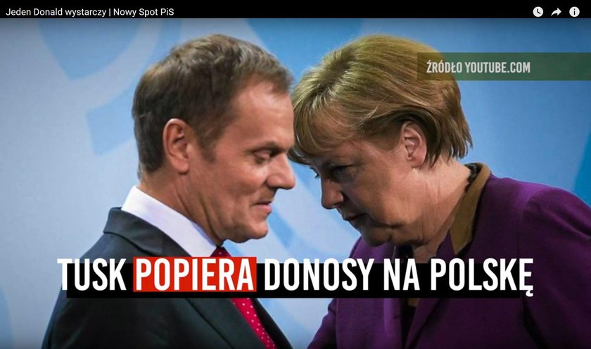 Nowy spot PiS oskarżający Tuska