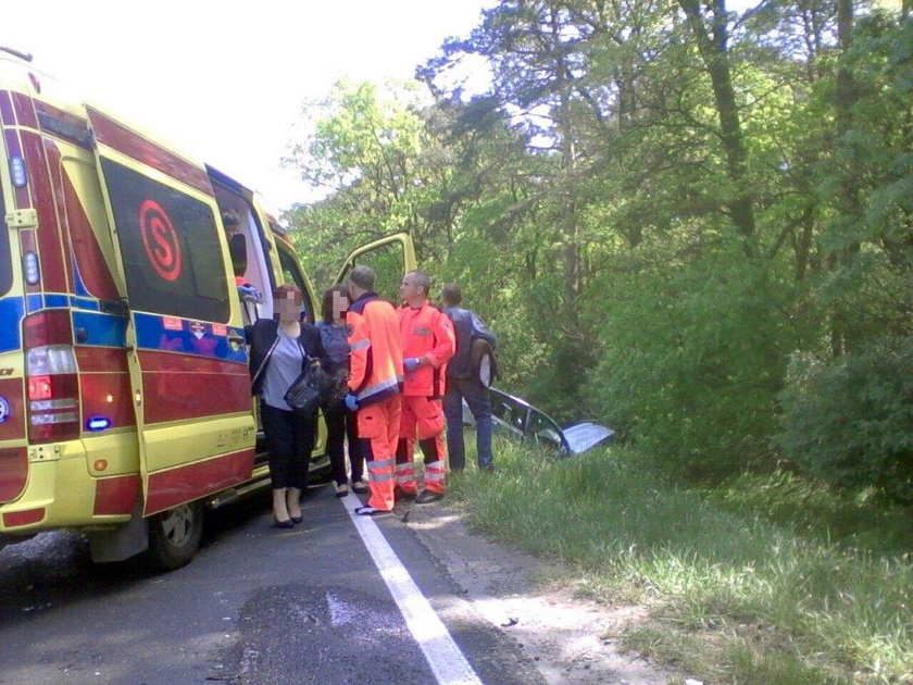 Wypadek na drodze krajowej nr 45