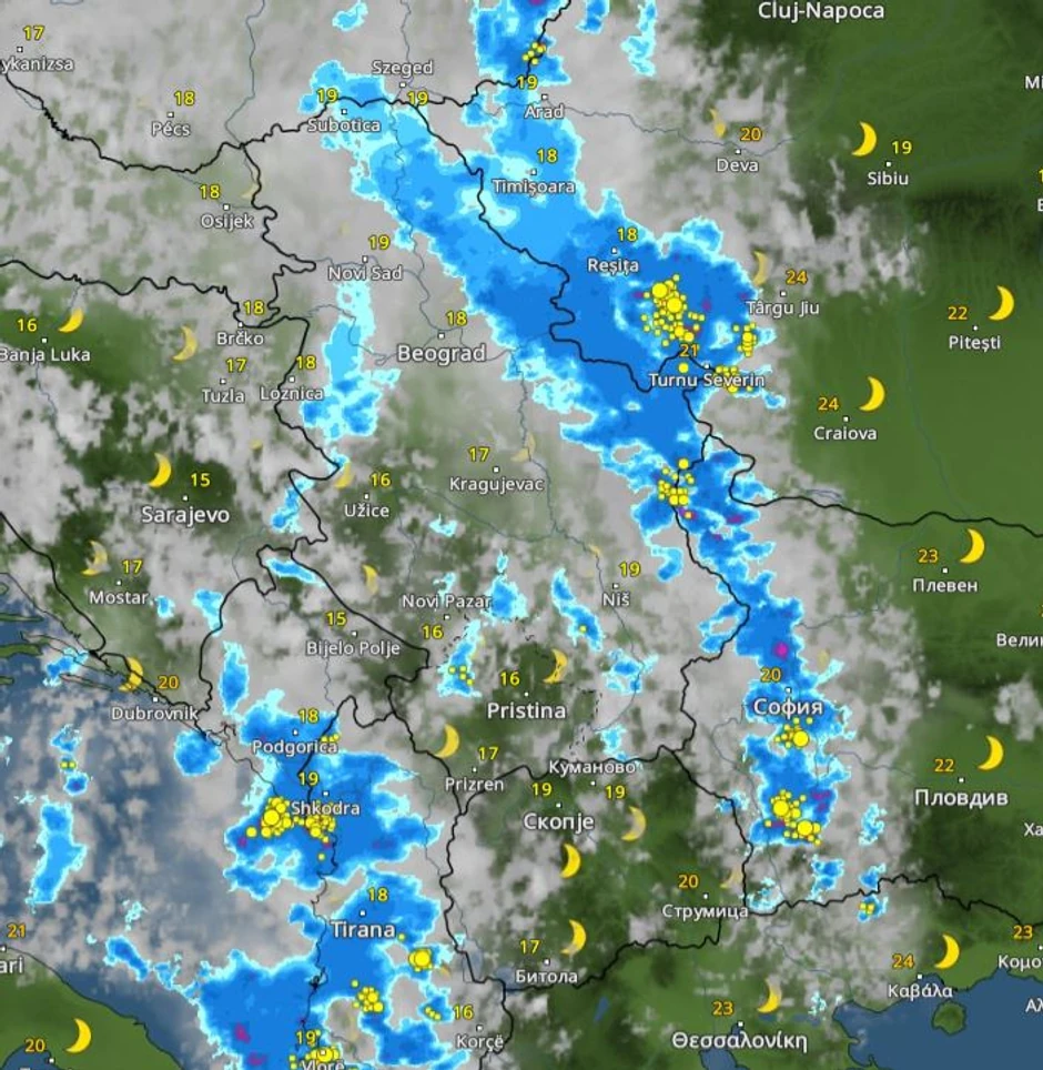 Kišni oblak nad Srbijom
