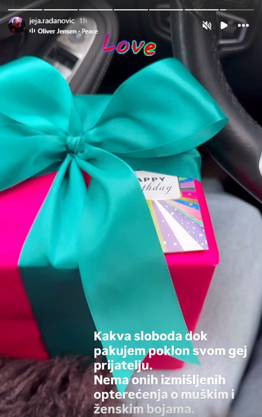 Jelena Radanović pripremila poklon za prijatelja