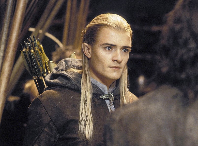 Orlando Bloom w filmie "Władca Pierścieni - Dwie wieże"