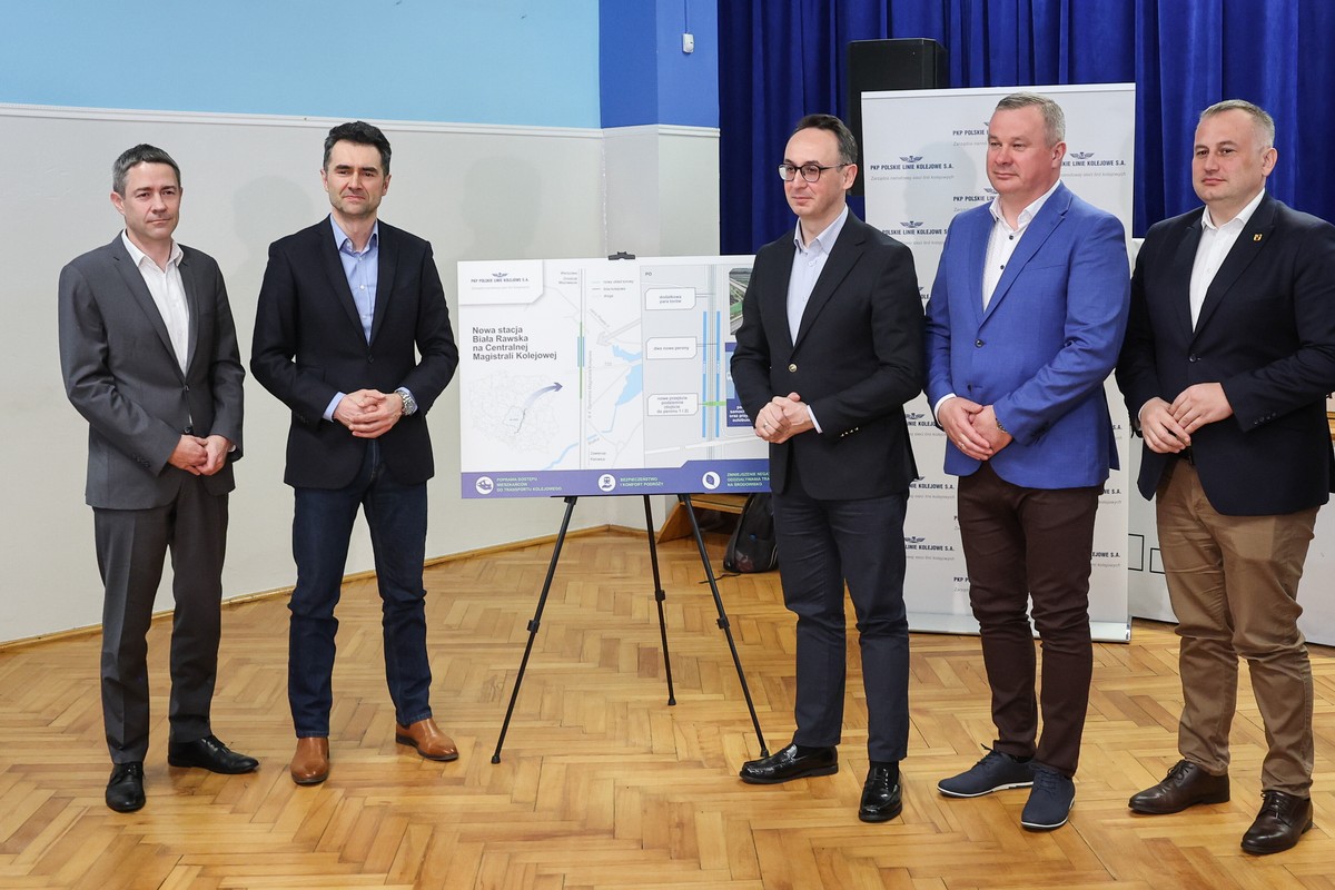 Minister infrastruktury zapowiedział budowę nowej stacji kolejowej na CMK