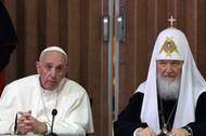 Papież Franciszek i patriarcha moskiewski i całej Rusi Cyryl I