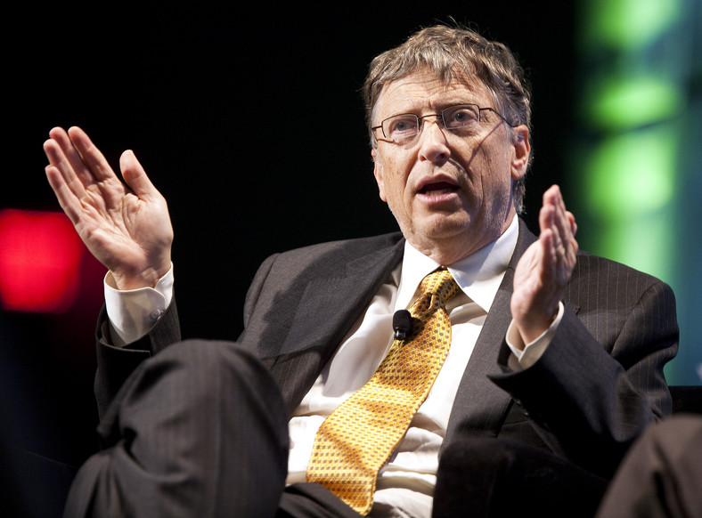 Bill Gates, założyciel Microsoft Inc., współzałożyciel Bill i Melinda Gates Foundation, przemawia podczas szczytu mHealth w Waszyngtonie, USA