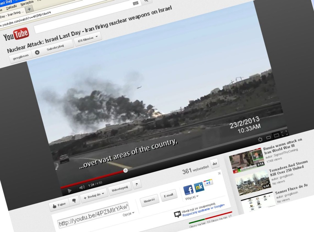 atak atomowy izrael iran