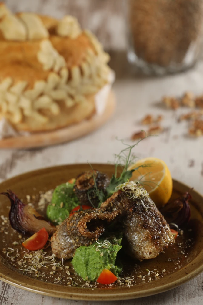 Pastrmka u korici od oraha