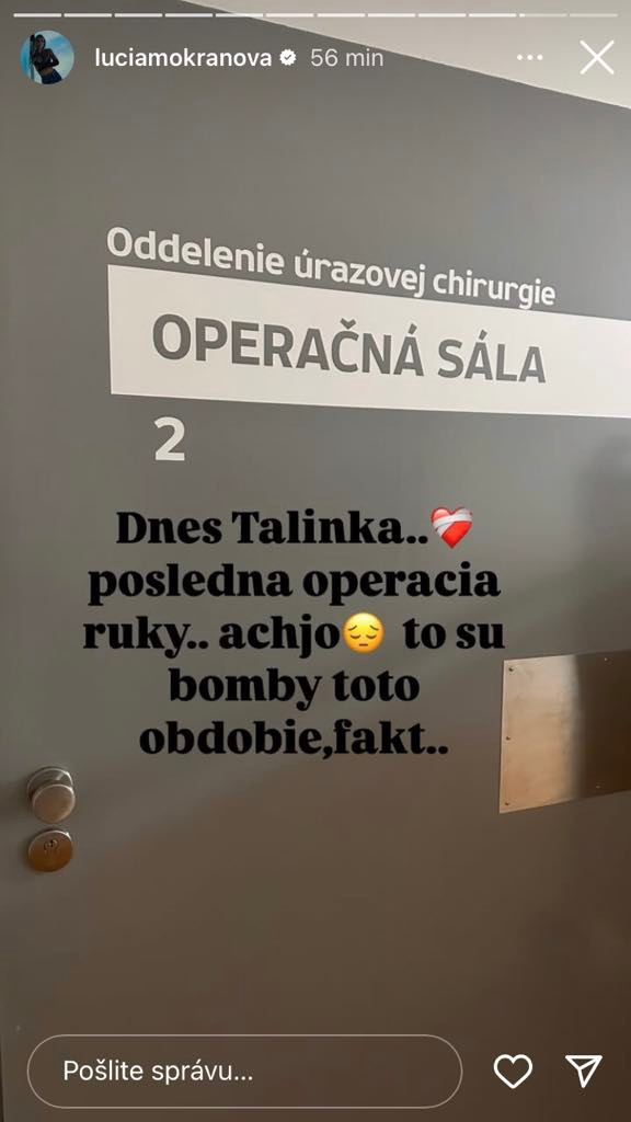 Dcérka Lucie Mokráňovej absolvovala poslednú operáciu.
