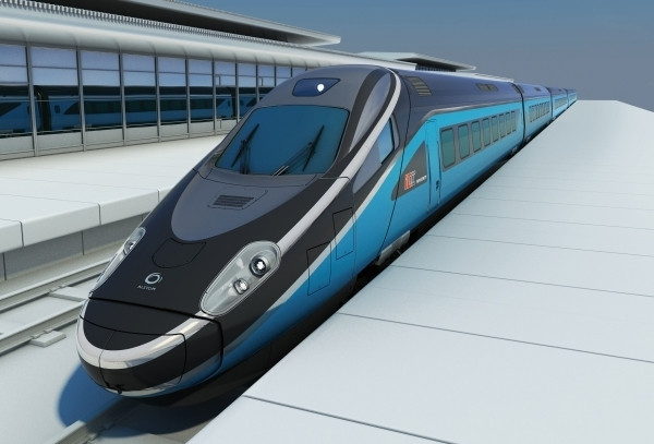 Pociąg Pendolino niebieski w brawach PKP INTERCITY.  Fot. Alstom Transport