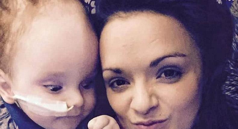 Emma Murray, 24, was told of her son's condition minutes after giving birth