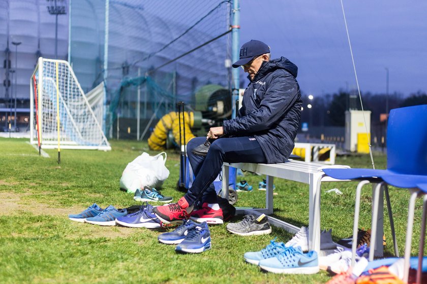 Lech Poznan - trening pierwszego zespolu