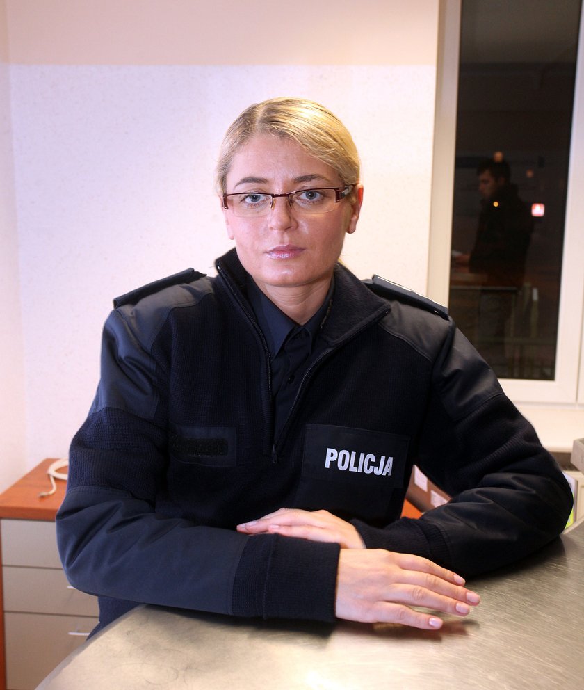 st. asp. Marzena Szwed-Sobańska z policji w Pruszczu Gdańskim