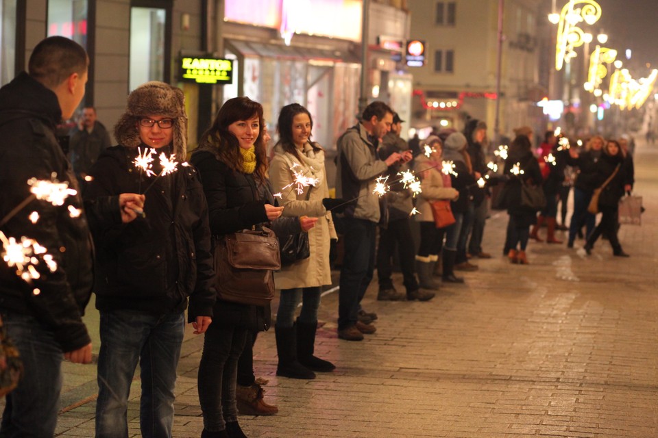 KIELCE ŚWIĄTECZNY FLASH MOB