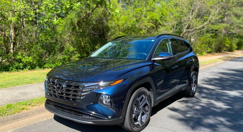 A 2024 Hyundai Tucson Hybrid SUV in Limited trim.Benjamin Zhang/Business Insider