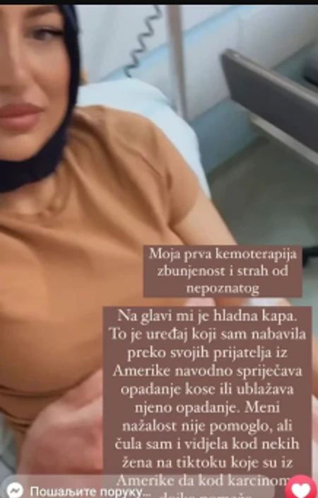 Naida Bešlagić tokom borbe sa rakom