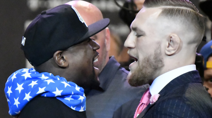 Floyd Mayweather és Conor McGregor hamarosan egymásnak feszül /Fotó: AFP