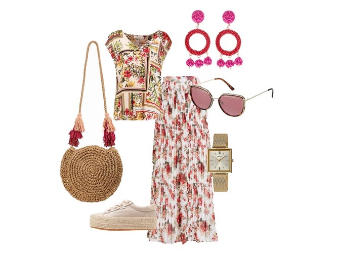 STYLIZACJE z ubraniami w kwiaty