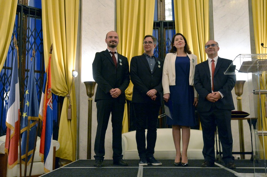 Savić, Medenica i Višekruna-Janković sa domaćinom Nikolom Fajem