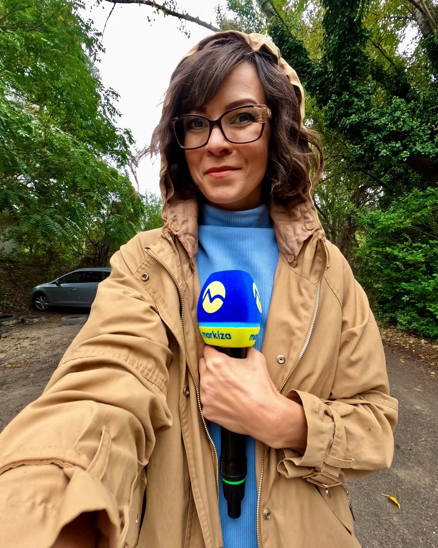 Reportérka spravodajstva televízie Markíza Martina Töröková.