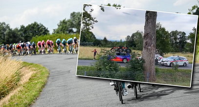 Ogromna wpadka na Tour de Pologne. Tego nie pokazali w telewizji. Nagranie krąży po sieci