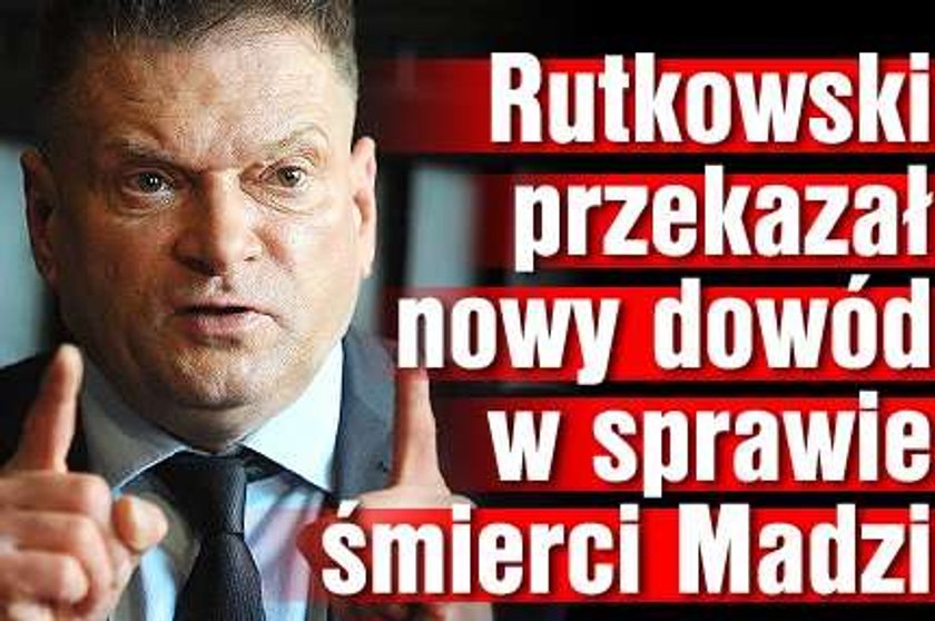 Rutkowski przekazał nowy dowód w sprawie śmierci Madzi