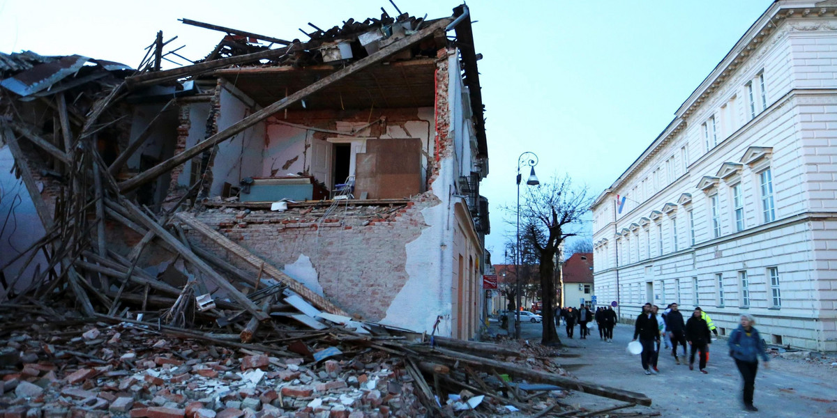 Trwa akcja ratunkowa po trzęsieniu ziemi w Chorwacji