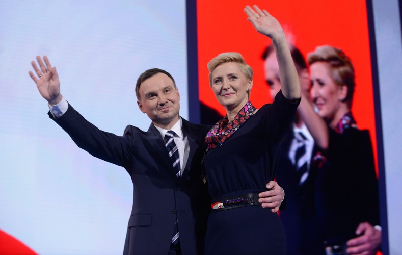 Andrzej Duda i Agata Kornhauser-Duda